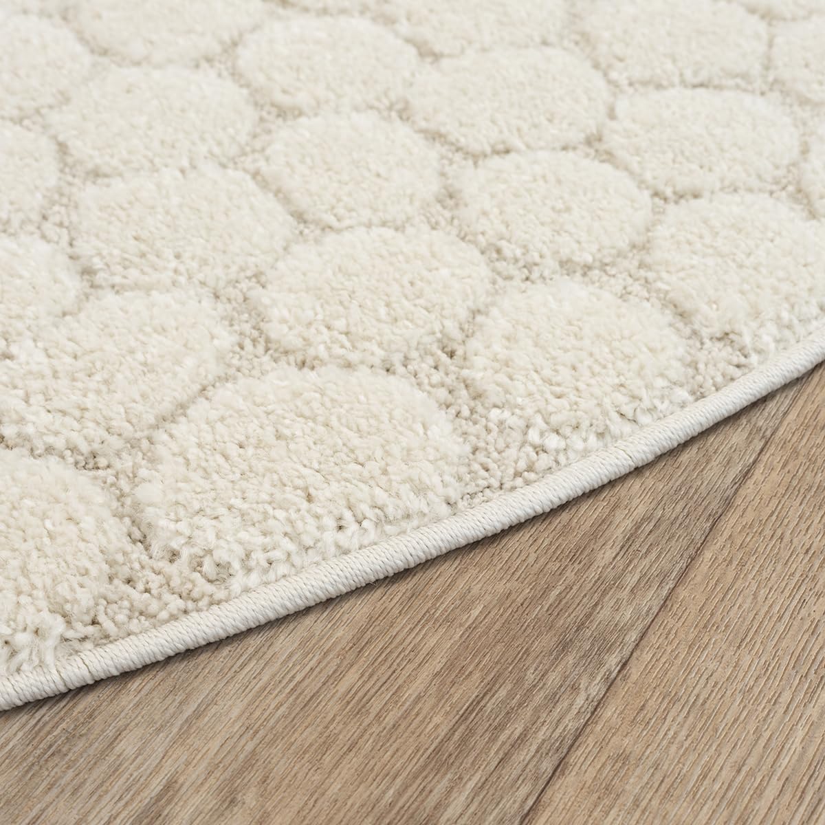 the carpet Elisa Kids Tapis pour Chambre d'enfant, Tapis pour Enfant, Tapis de Jeu, Facile d'entretien, résistant, crème, 160 cm Rond