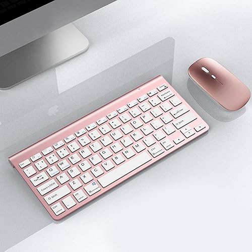 Miniatura 2 de ZTZ Combo de teclado USB 2.4G con mouse silencioso para portátilescritoriomesa y PC, combo de teclado inalámbrico y mouse silenciosos portátiles