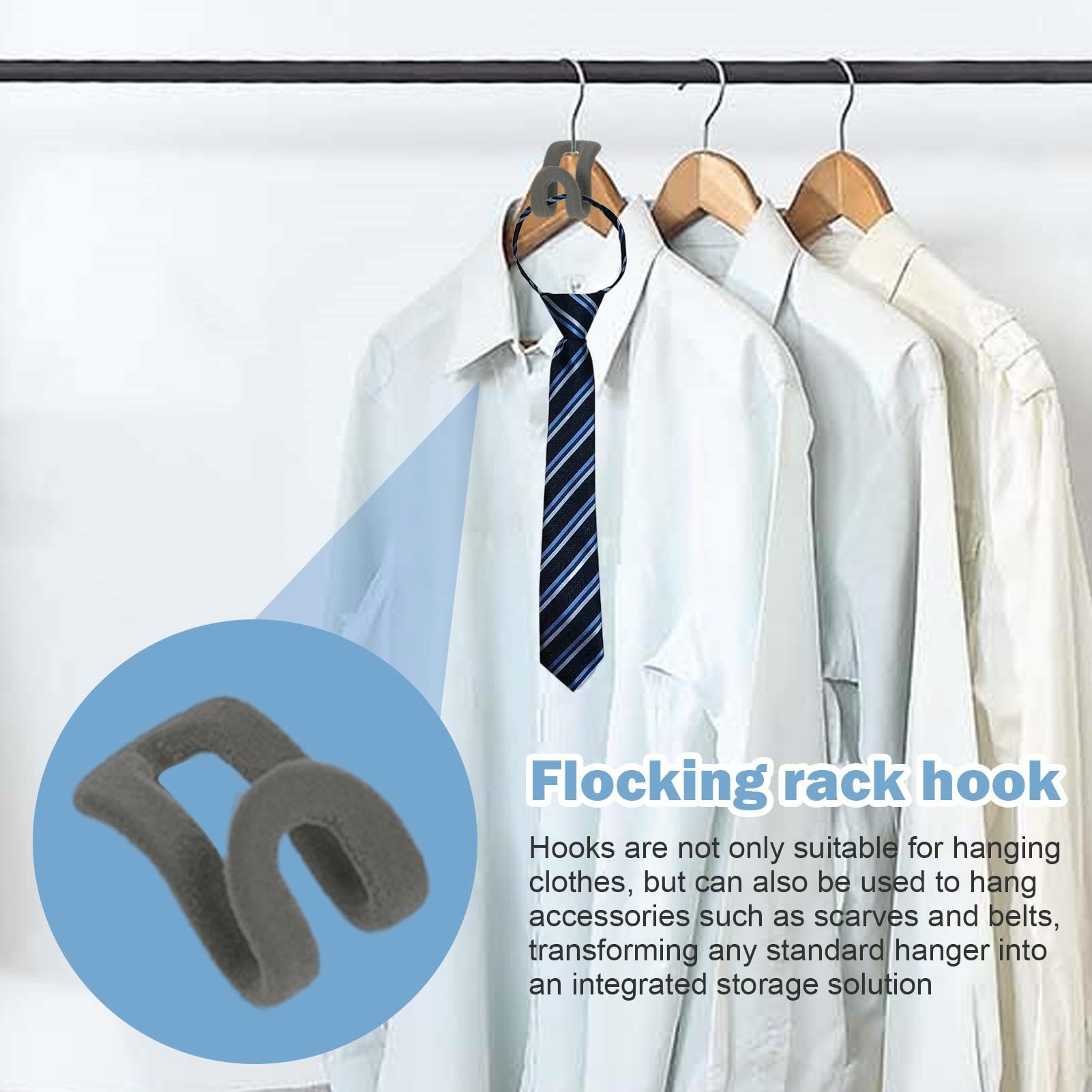 Lot 50 Crochets De Connexion Pour Cintres Cascading - Gain De Place Idéal Pour Placard Et Organisation 99008424