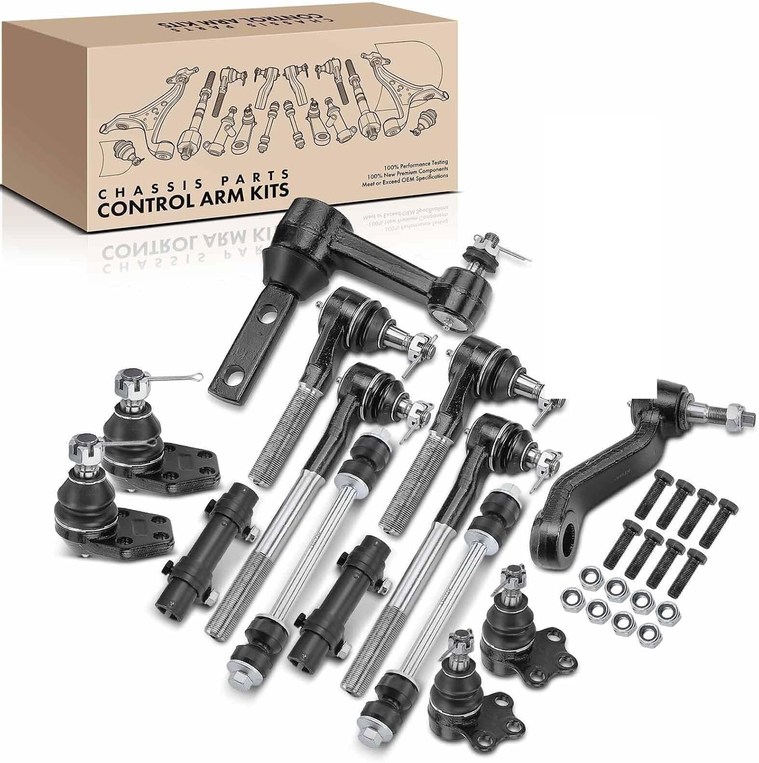 Replacement Parts for 14x Idler Arm&Pitman Arm Stabilizer Bar End Link for Dodge Ram 2500 3500 00-02 Mod-AP88P-25918