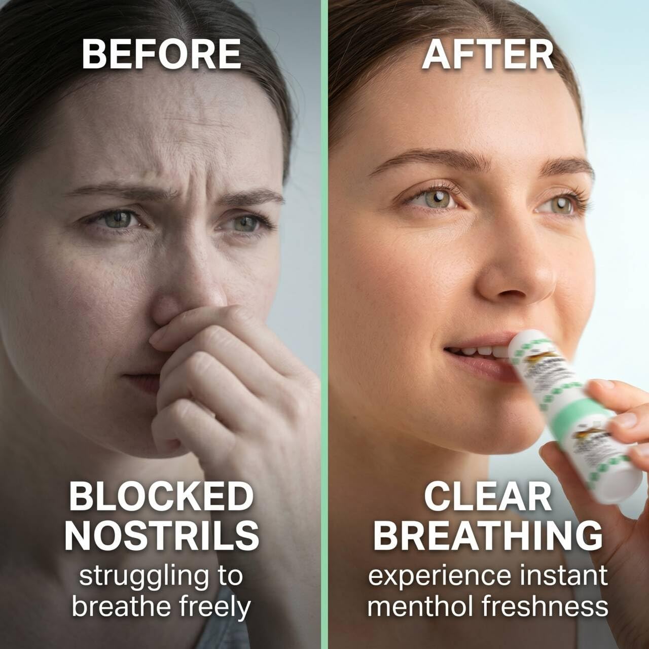 2 psc Wick inhalierstift Nasal-Inhalator Naseninhalator für laufende Nase mit ätherischen Ölen - für verstopfte oder befreit die Atmungsstimmen made in Thailand