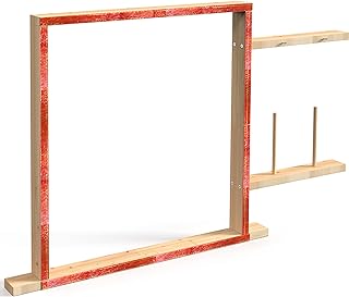 Tufting Frame for Rug Making Large - Rug Tufting Frame for Rug Gun, Wooden Rug Making Kit with Carpet Tack Strip for Rug Tufting Gun, 27.5'' Durable Tufting Frame
