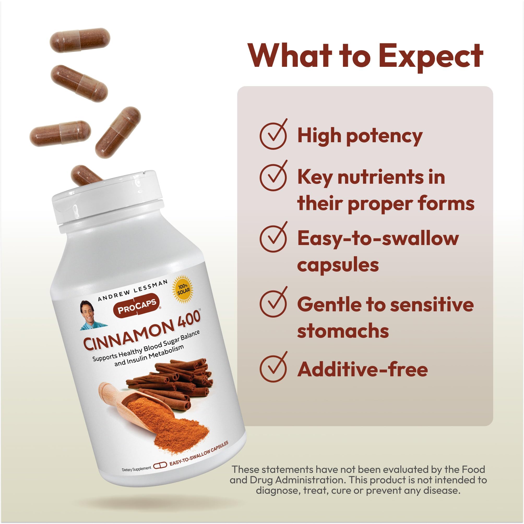 Andrew Lessman ProCaps Cinnamon 400 mg 360 Capsules — Amazon image 4