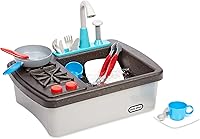 Little Tikes First Sink & Stove Kids Pretend Play Kitchen - Working Sink Pump, Realistic Stove Sounds, 13 Accessories, Ages 3+