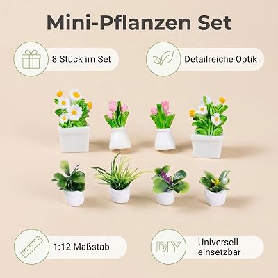Cosiesnest 1:12 Potted Flowers (8)
