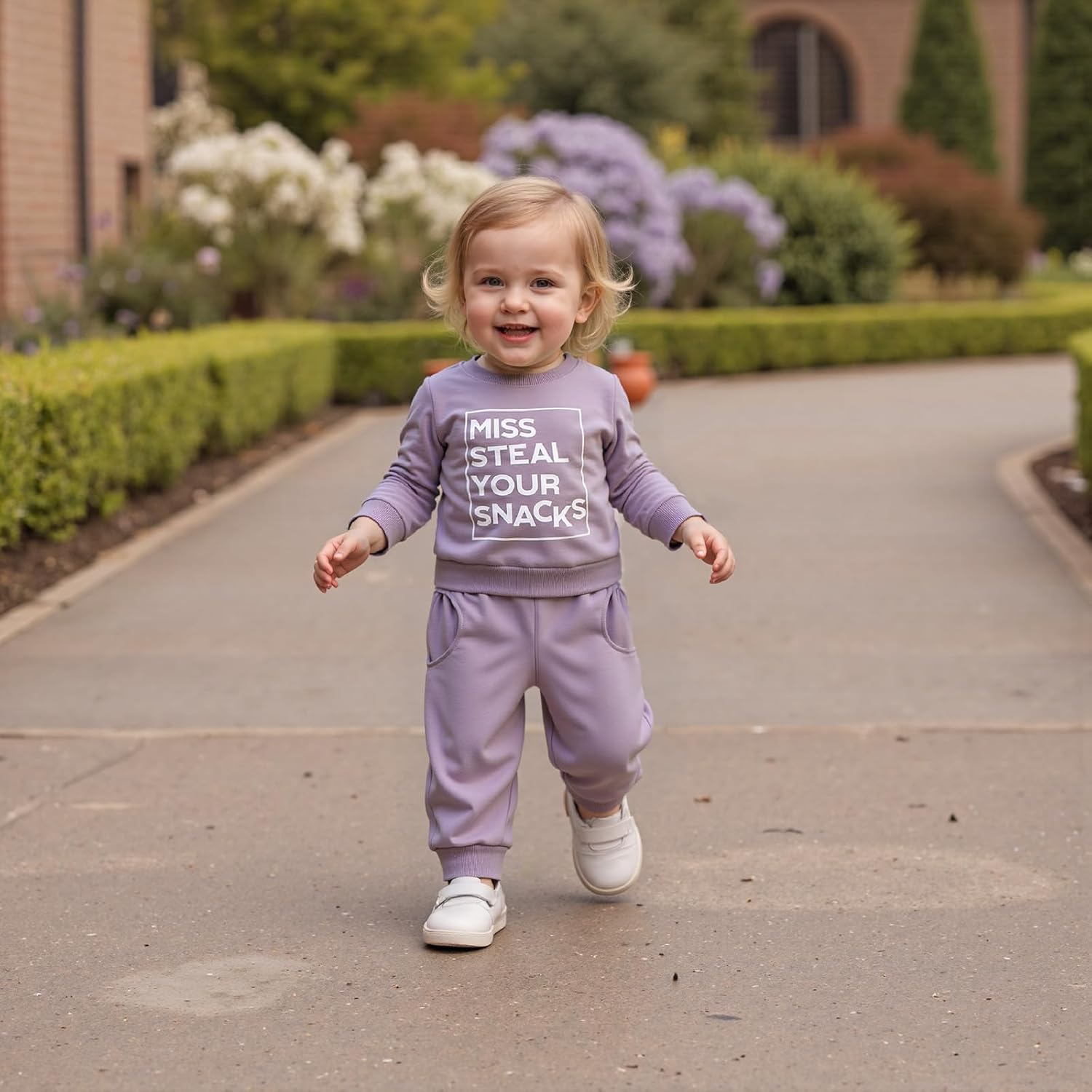 Baby Girl Fall Clothes Set Long Sleeve Letter Print Sweatshirt Pants Toddler Infant Outfits 3 6 12 18 24 Months 2T - Image 2