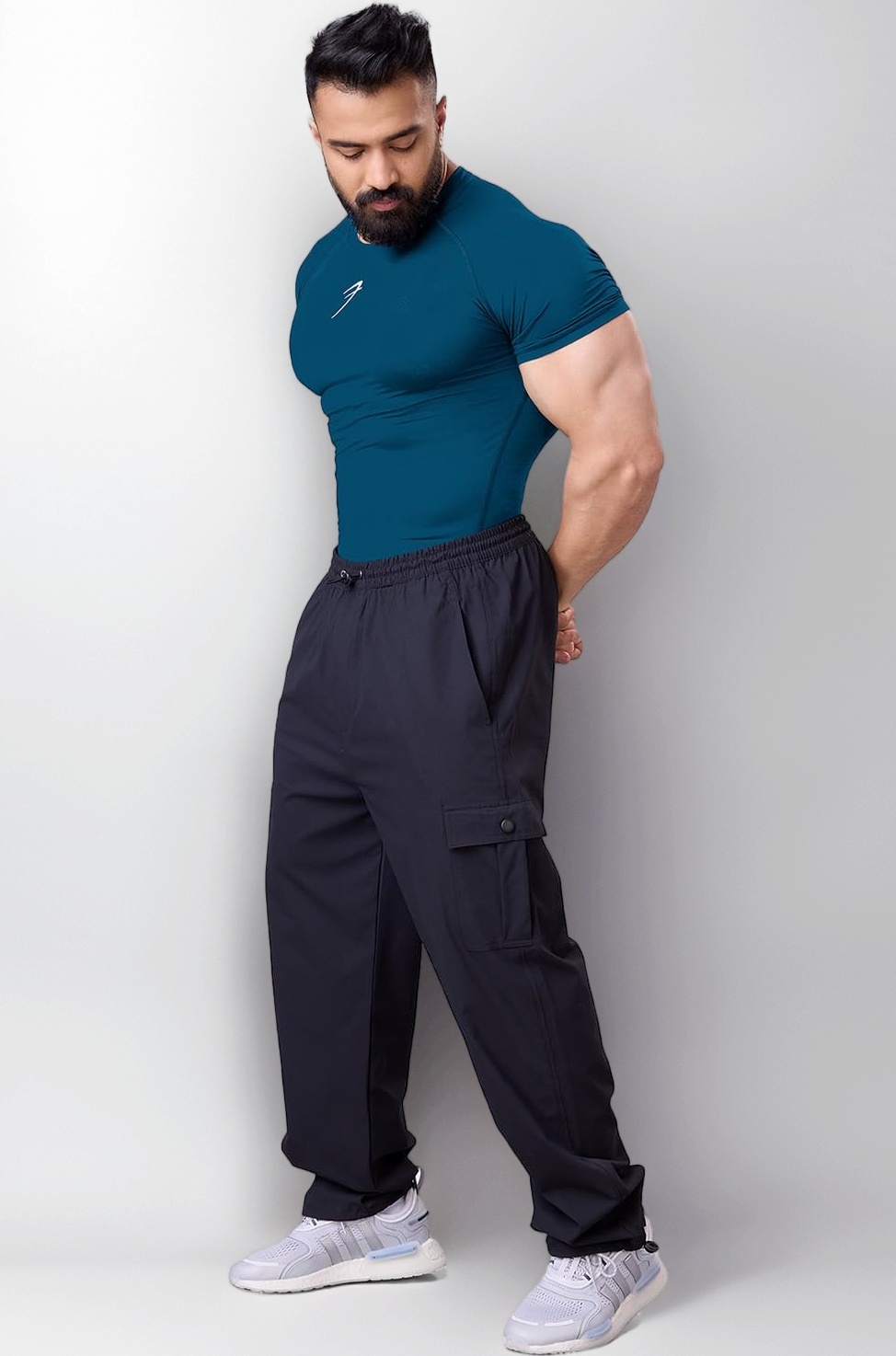 - Men's Half Sleeve Compression T-Shirt - Athletic Base Layer for Fitness