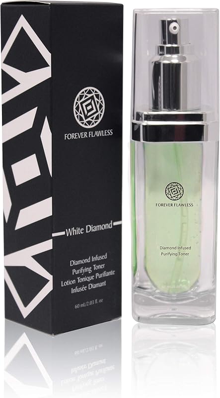 Tônico facial esfoliante Forever Flawless com pó de diamante branco e aloe vera FF16, 60 mL