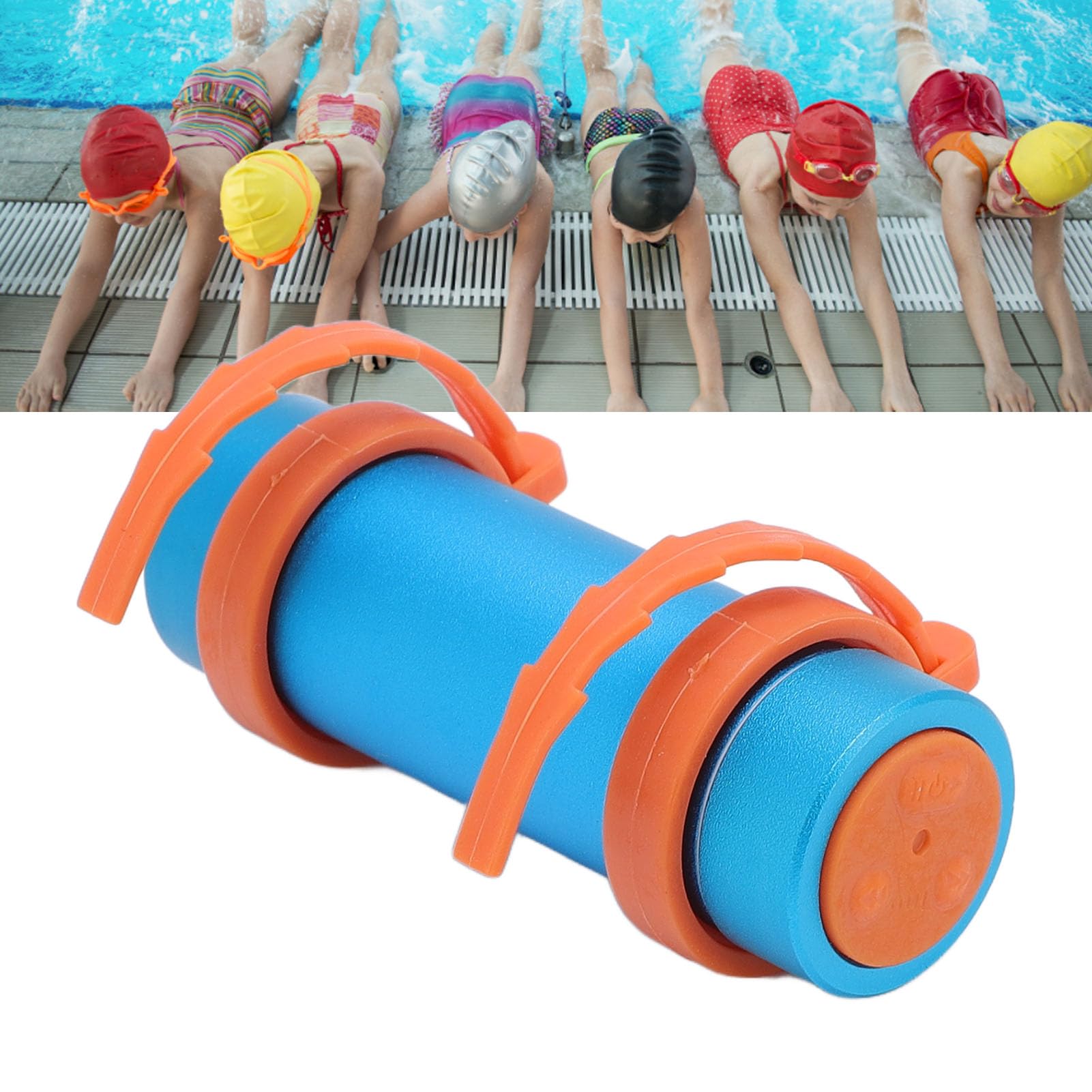 Reproductor de Mp3 Impermeable para Natación, Disfrute de hasta 2,000 Canciones, Reproductor de Música Submarina de 8 GB con Auriculares a Prueba de Agua, Reproductor de Música, (Blue)