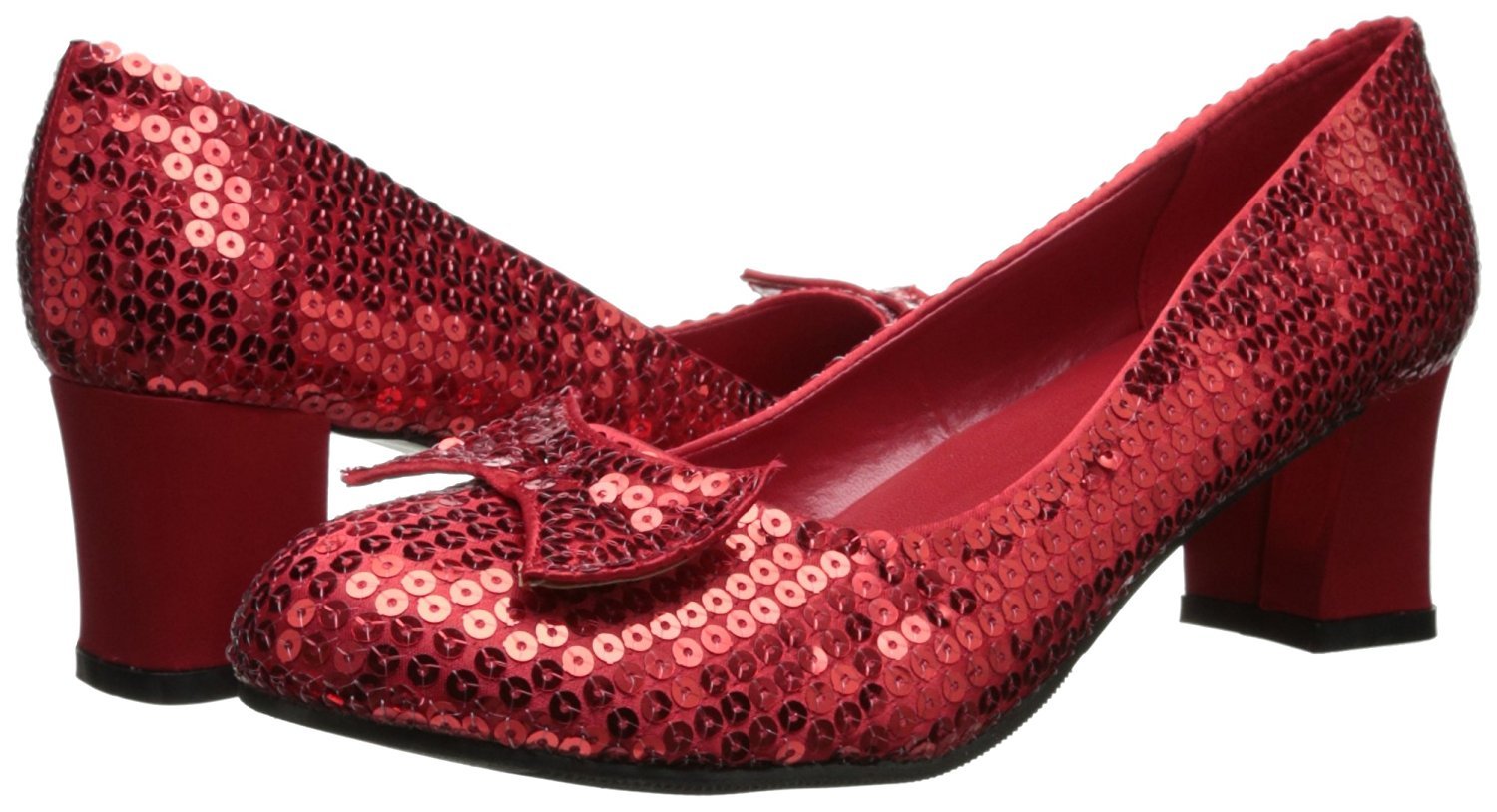 Ellie Shoes 203 JUDY Womens Red Glitter Dorothy Sandals
