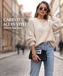 Vaschy Clutch Purse for Women,Fashion Vegan Leather Cut-Out Handle Evening Handbag Crossbody Shoulder Bag for Wedding,Party | Fashion