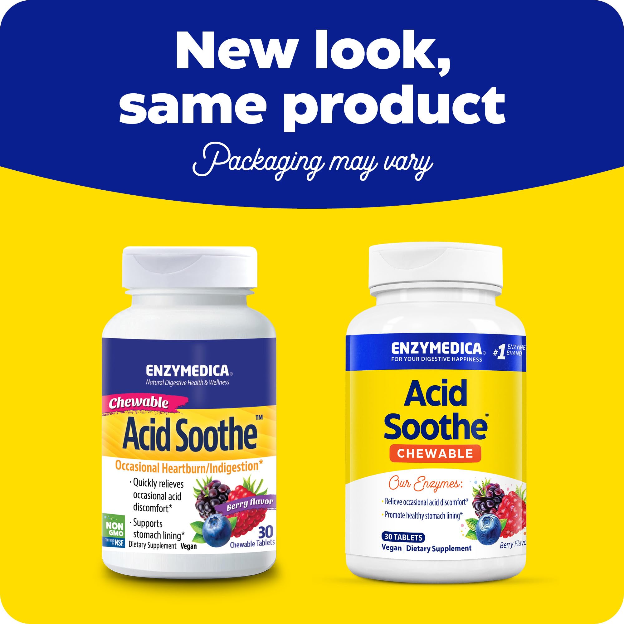 Amazon.com: ENZYMEDICA Acid Soothe Chewable Berry Capsules, 30