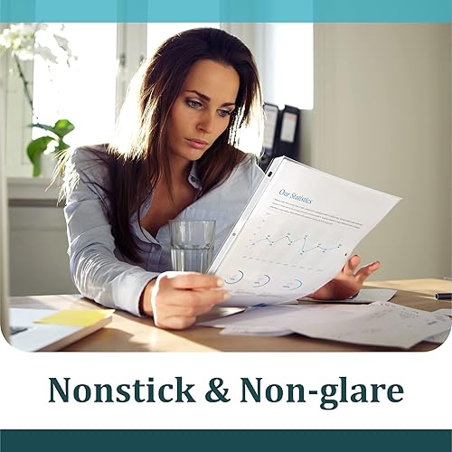 Vista 9 de Gold Seal, 100 protectores de hojas extra pesados, 4 mils fuertes, 8.5 x 11 pulgadas, carga superior, paquete de 100