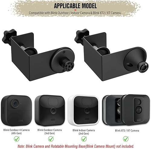 Miniatura 3 de Soporte de puertacanalón para cámara Blink interiorexterior (43 generación) y cámara Blink XT2XT, accesorios de montaje de cámara de seguridad Blink