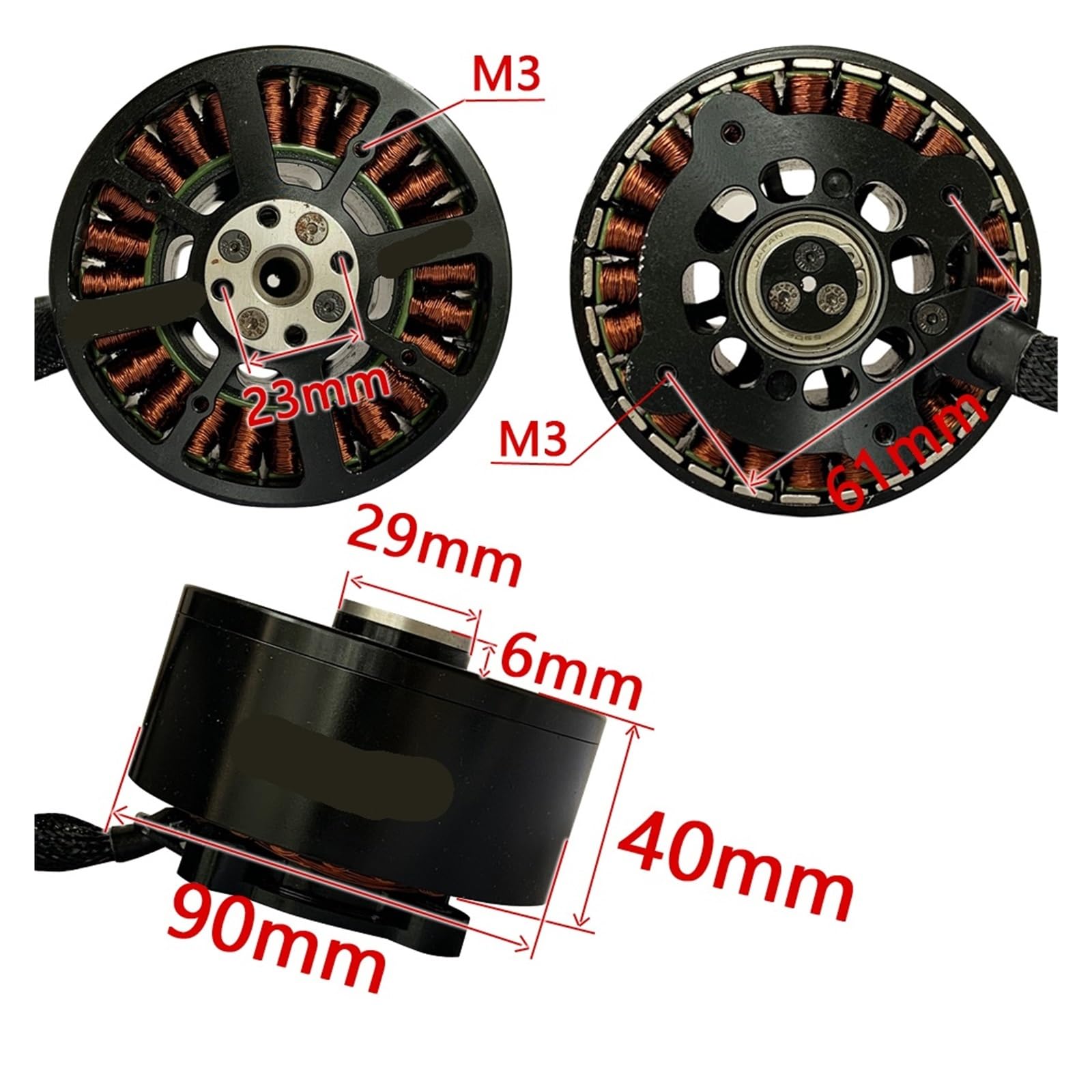 Motore brushless A20 90 * 60mm
