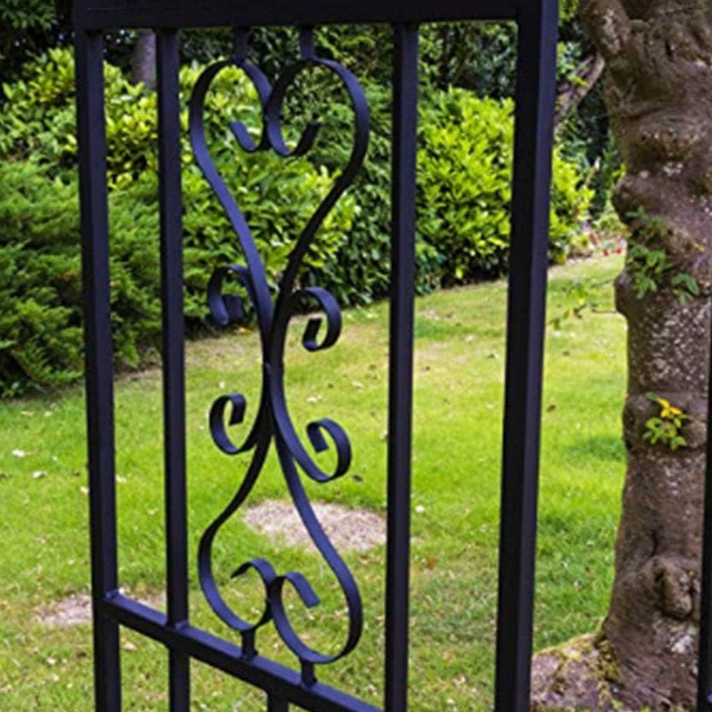 Arbors Black Metal Garden Arch Strong and Durable Used for Rose Climbing Plants Supporting Arch Garden Decoration