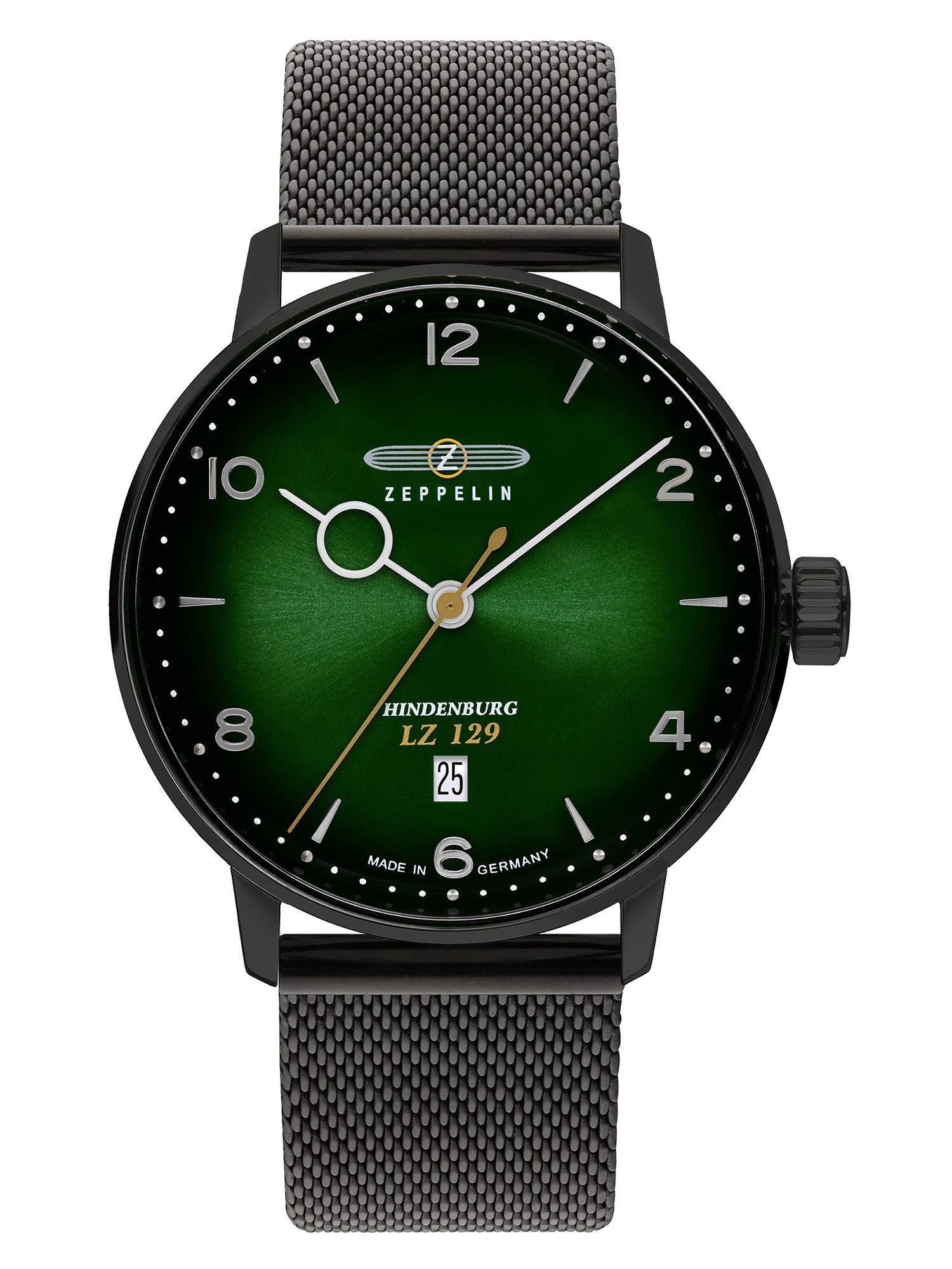 Zeppelin Stainless Steel Lz 129 Hindenburg Date Analog Dial Color Green Men Watch - 8048M5, Black Band (B085F1D7BL) Amazon Price History, Amazon Price Tracker