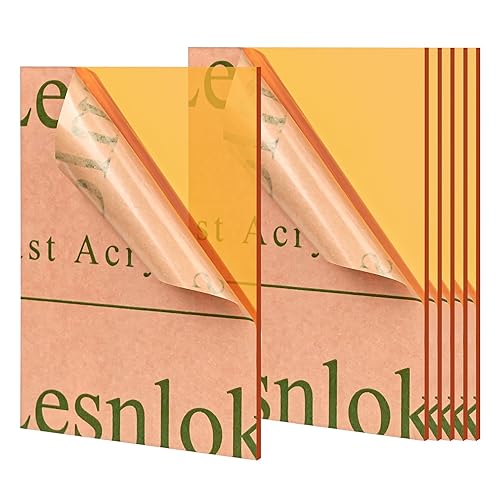 Miniatura 8 de Lesnlok Hojas acrílicas azules de 18 de pulgada de grosor, 0.118 in, paquete de 6 hojas de plexiglás azul transparente de 5 x 7 pulgadas, para