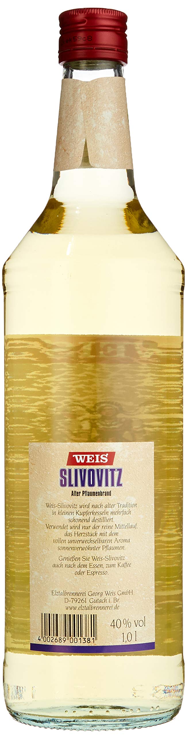 Weis Slivovitz (6 x 1 l)