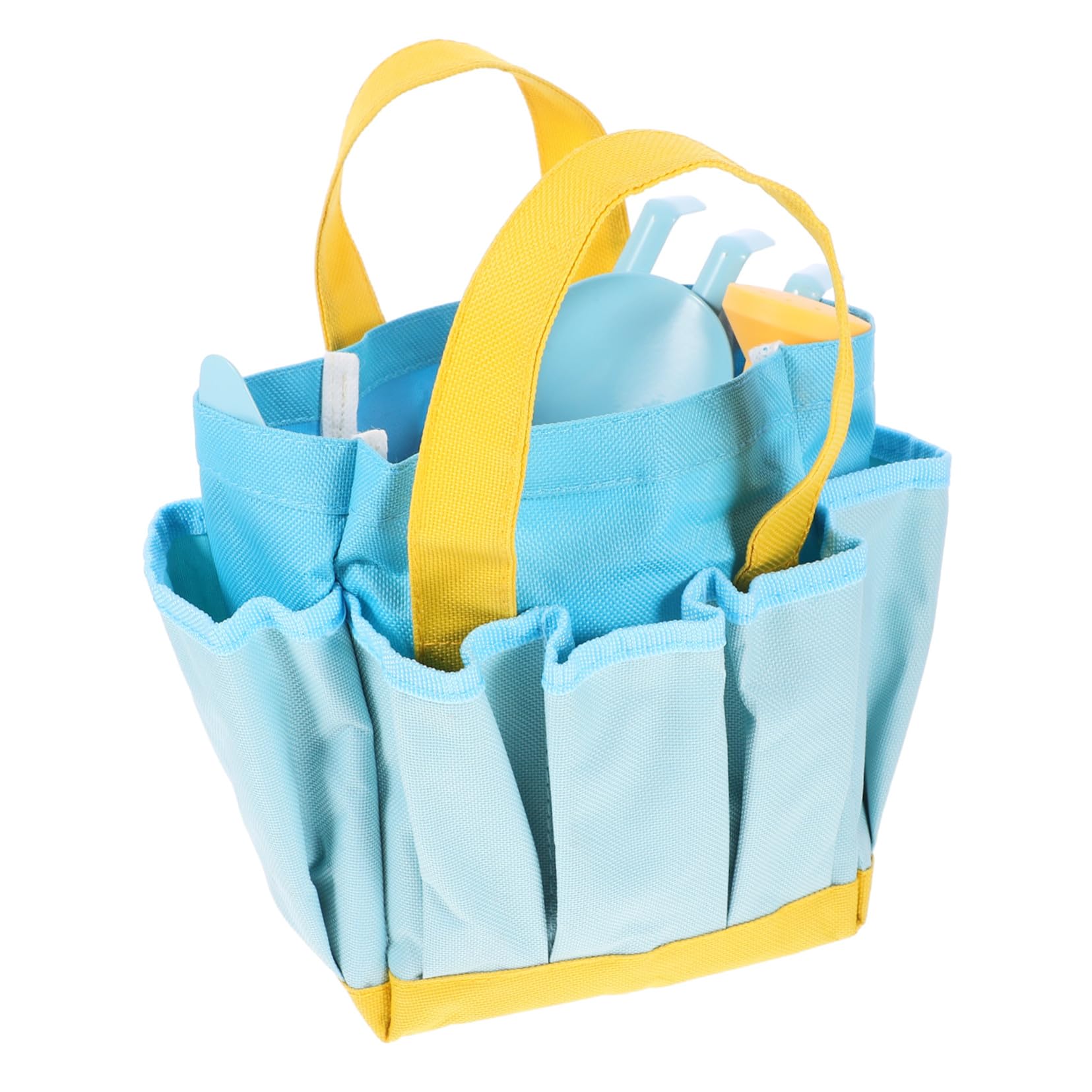 Outils jardinage enfant avec panier pour s'amuser proprement au potager