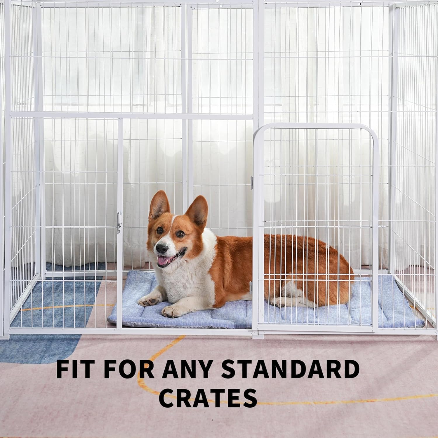 MARUNDA Dog Cooling Mat, Q-MAX>0.45 Premium Self-Cooling Pad for Large Dog Indoor Portable Kennel Puppy Bed for Couch Summer Crate Cooling Pad for Dog. Keep Your Pet Cool (X-Large - 43.5 x 31.5 Inch)