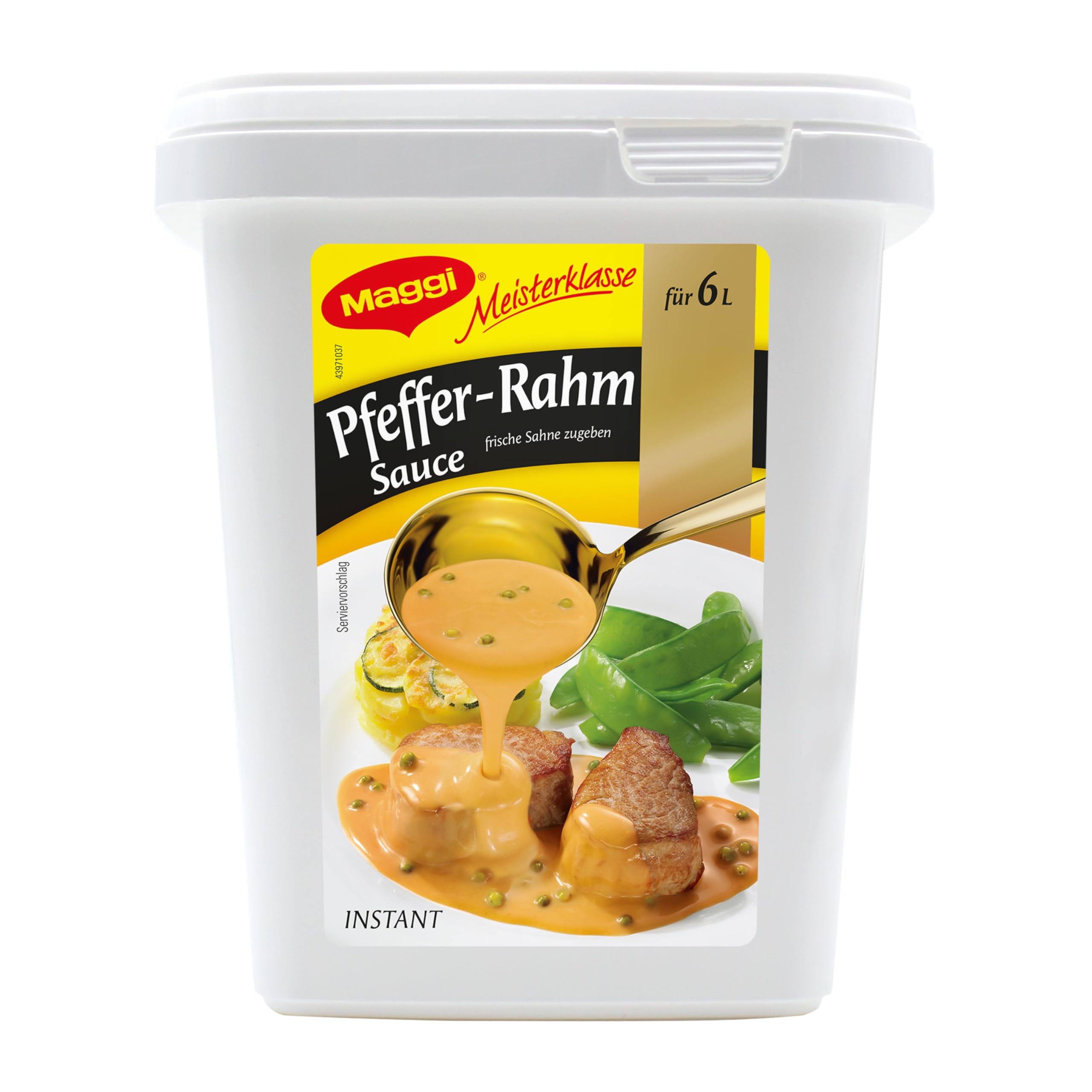 Maggi Meisterklasse Pfeffer-Rahm Sauce, 6er Pack (6 x 750 g Gastro Box)