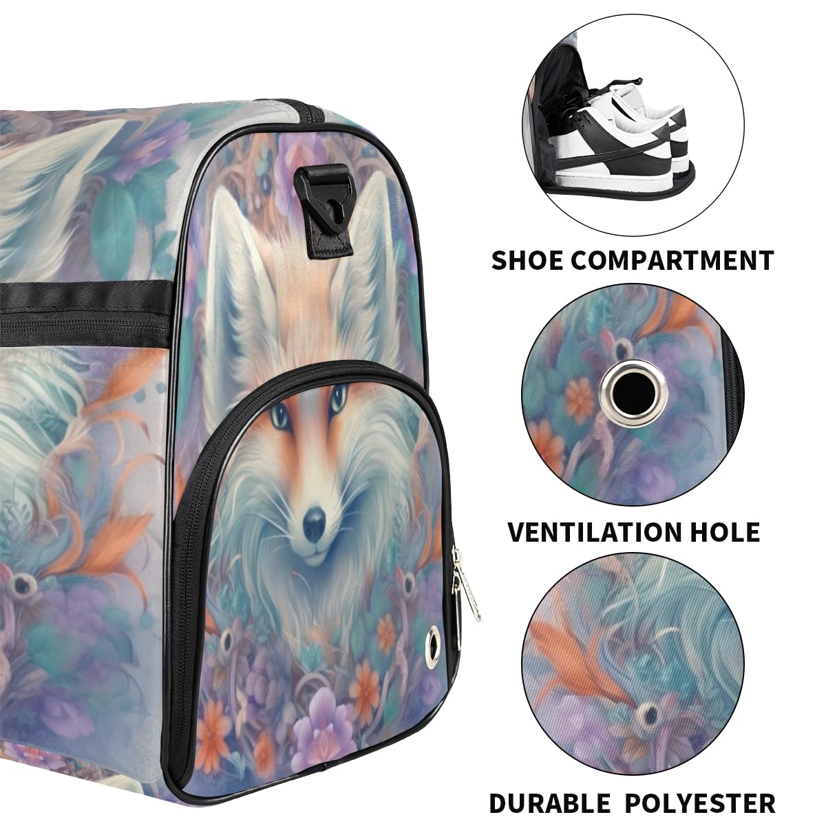 Personalisierte Sporttasche für Jungen und Herren, individuelle Sport-Reisetasche mit Schuhfach, maßgeschneiderte Mädchen-Tanztasche, Wochenend-Übernachtungstasche für Frauen und Kinder,