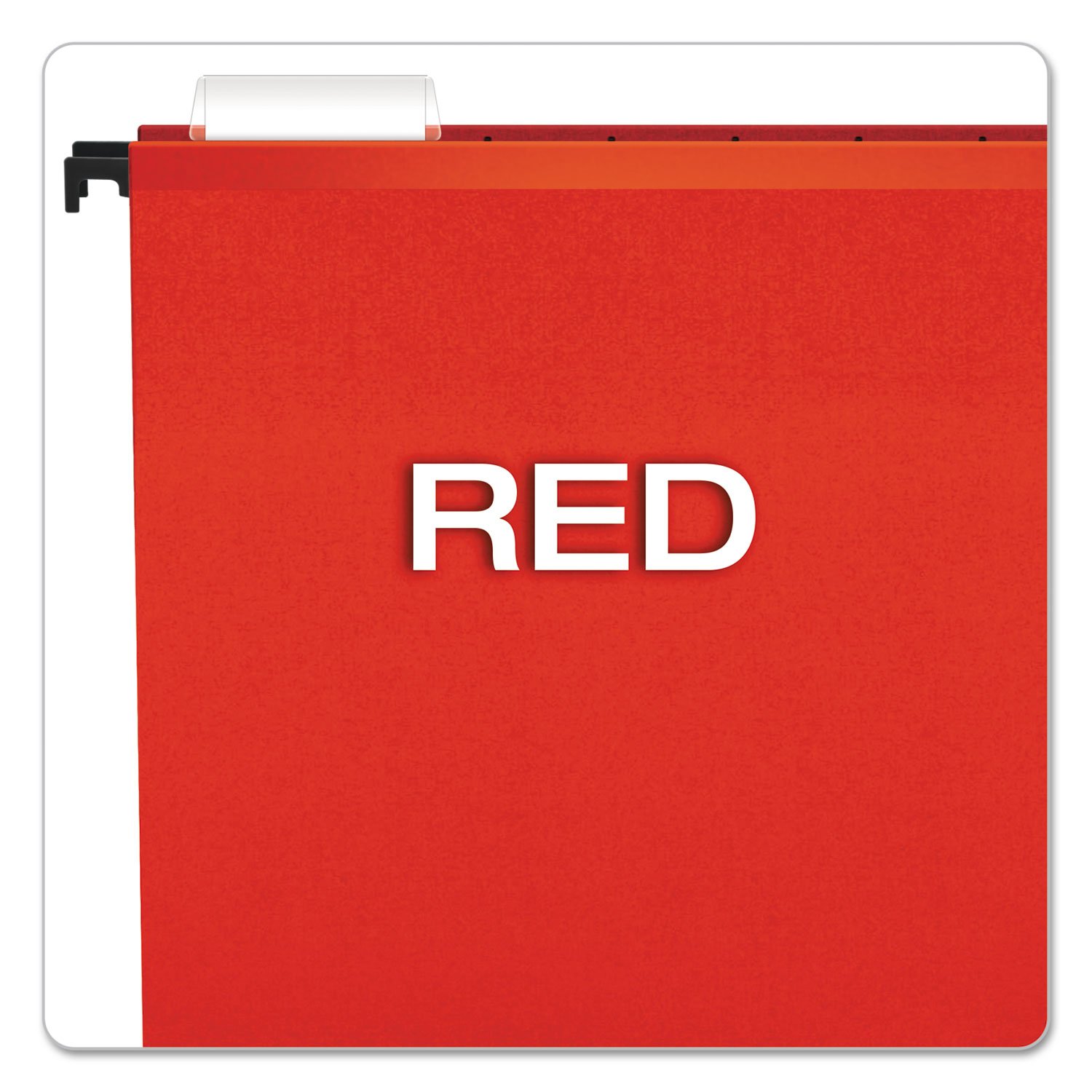 Pendaflex SureHook (6152 1/5 RED) - Carpetas colgantes reforzadas, tamaño carta, rojo, 20 por caja