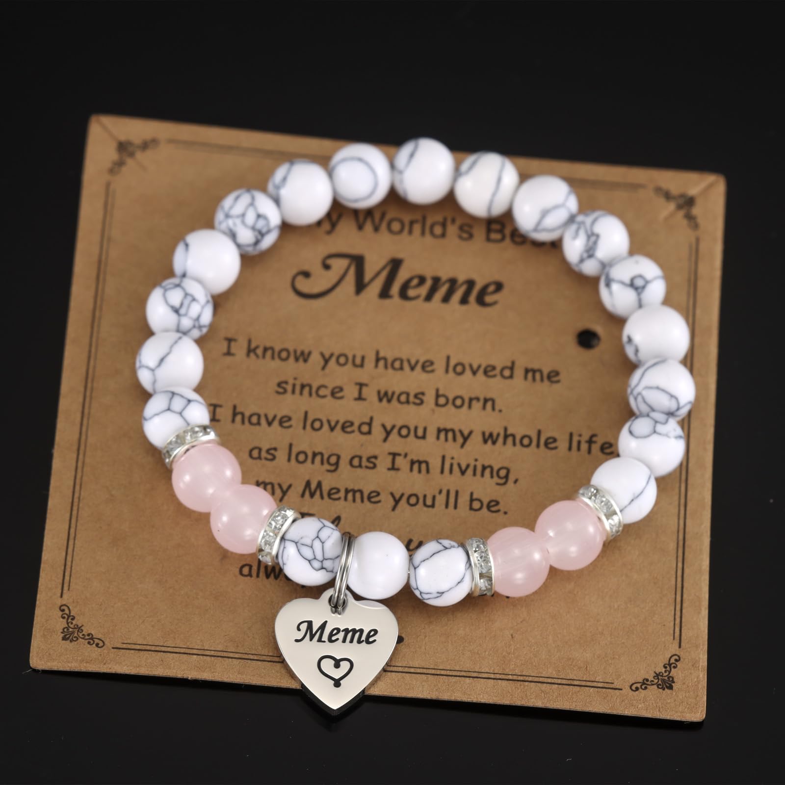 HUTIMY Meme Gift Grandma Women Birthday Best Mothers Day Funny Meme Bracelet