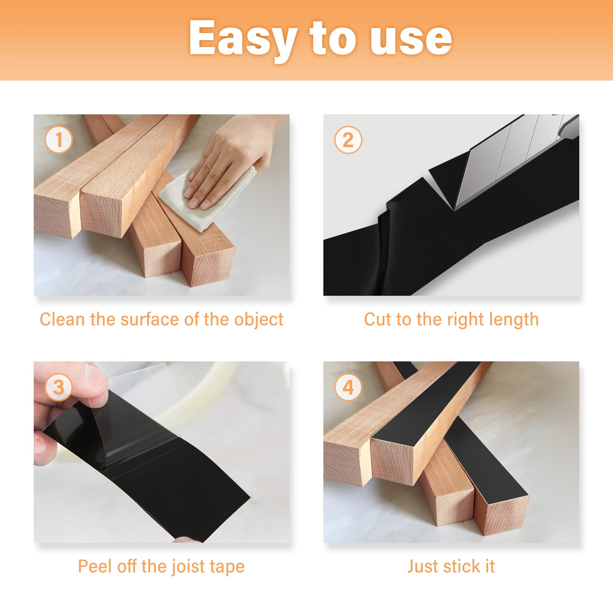 Cinta adhesiva de butilo para cubierta impermeable y resistente a la intemperie, autoadhesiva, anticorrosión para vigas y vigas de madera (1 pieza de 6 pulgadas x 50 pies)