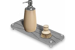 Diatomaceous Earth Bathroom Countertop Tray for Instant Drying Sink