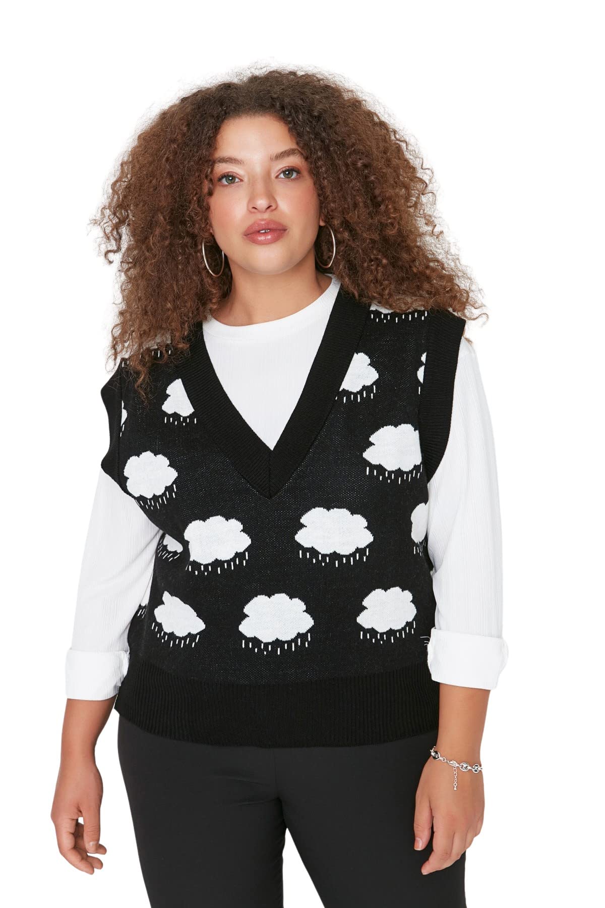 Trendyol Plus Size Sweater - Black