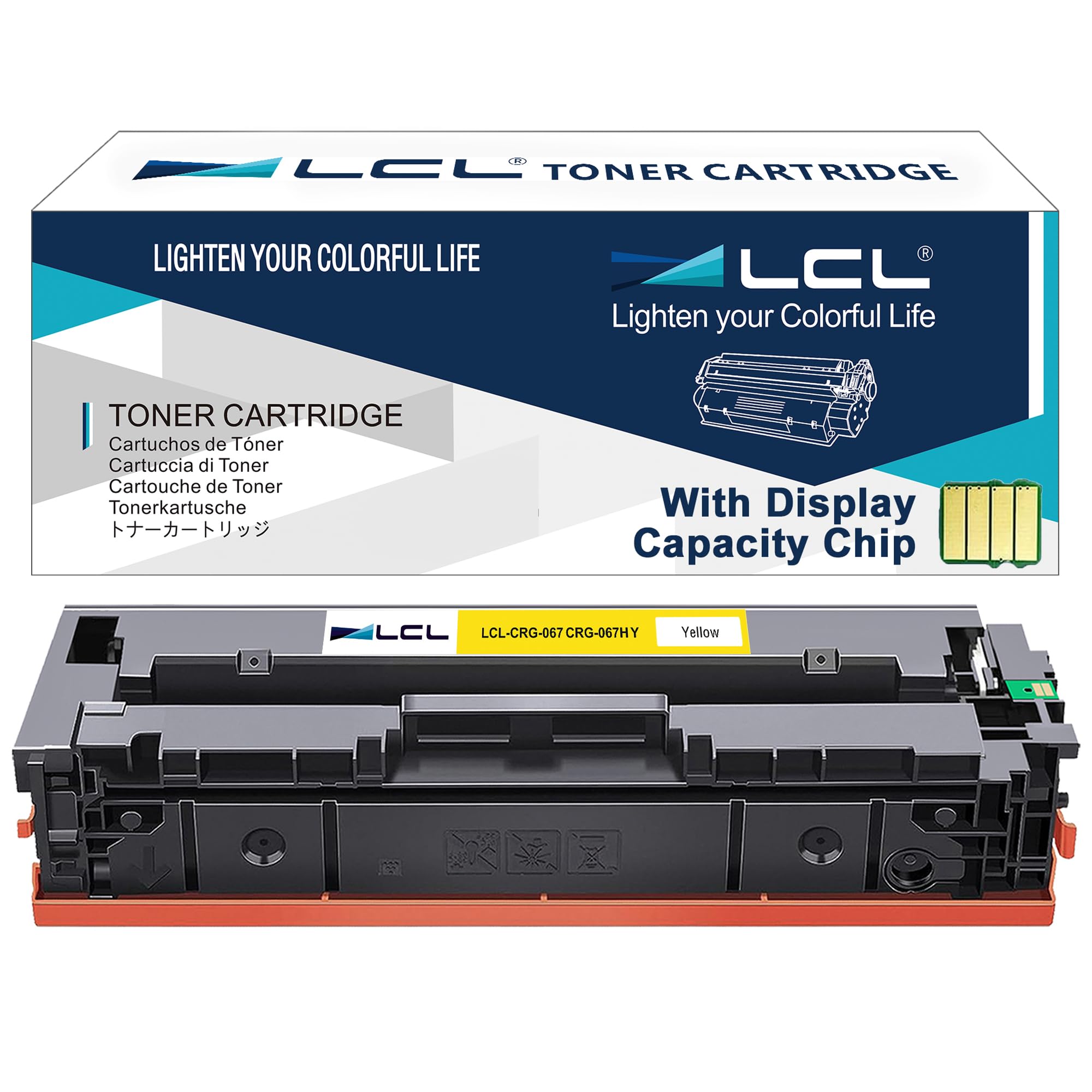 LCL 067h Yellow Toner Cartridge Replacement for Canon 067 067h CRG-067H CRG067H for imageCLASS LBP630C LBP632Cdw LBP633Cdw MF650C MF653Cdw MF654Cdw