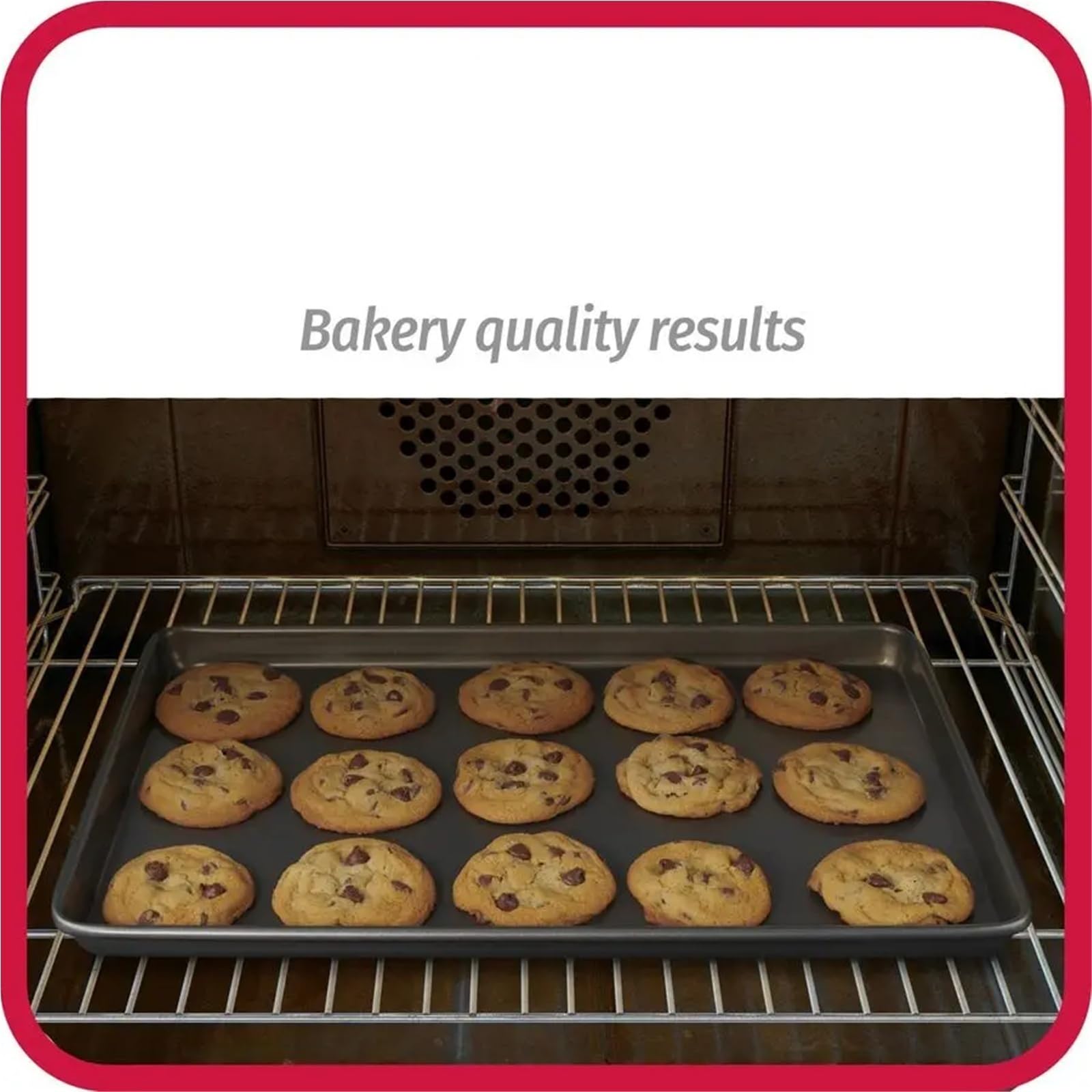 Lot de 3 plaques à pâtisserie antiadhésives en acier au carbone