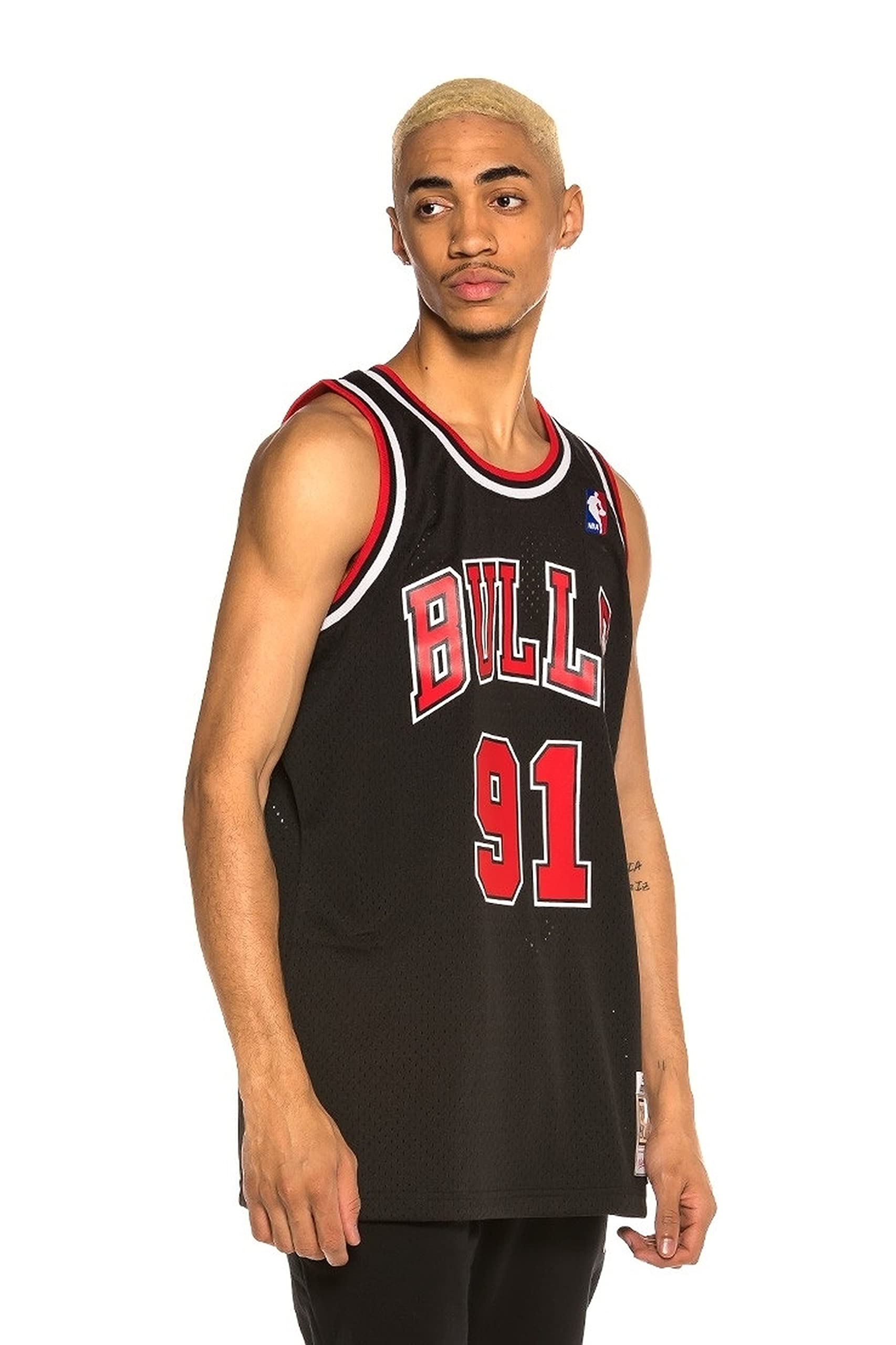 Mitchell & Ness NBA Swingman Jersey 2.0 Chicago Bulls (D. Rodman #91 - Black, S)