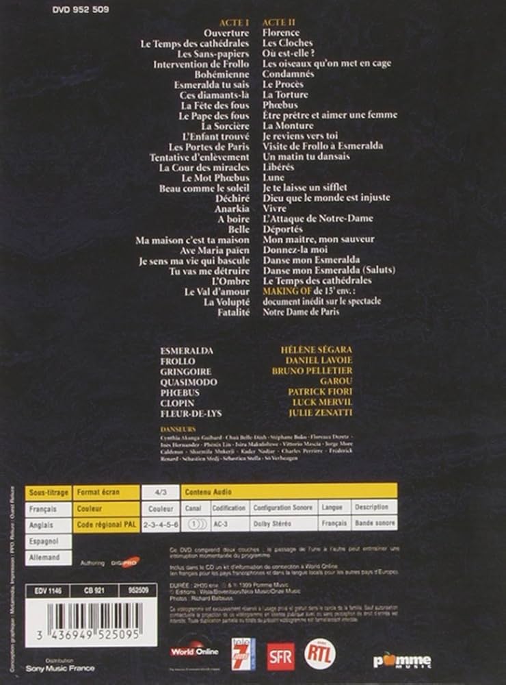 Amazon.co.jp: Notre Dame de Paris [DVD] [Import] : DVD