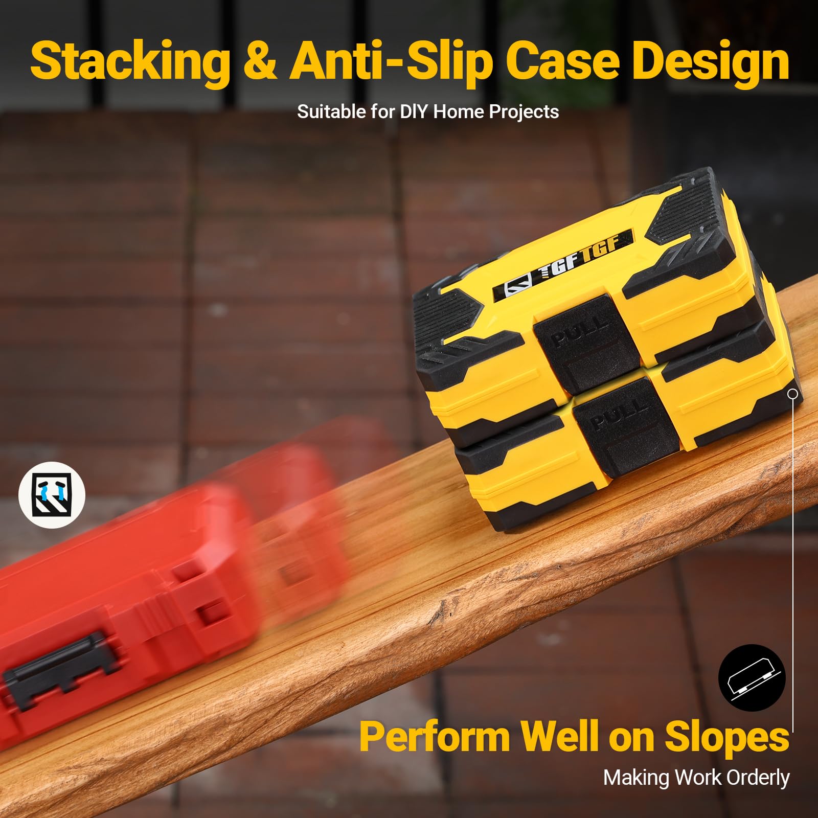 TGFTGF 49-Piece Screwdriver Bit Set, S2 Steel Magnetic Impact Duty Driver Bit Set, including Tamper Proof Torx Bit Set, Hex, Phillips, Slotted, PZ, with 1/4-inch Hex Shank, Exquisite Case