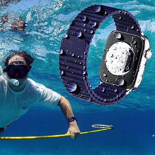 Miniatura 6 de HeiKe Correa deportiva compatible con Apple Watch Ultra de 1.929in, 1.772in, 1.732in, 1.654in, 1.614in, 1.575in, 1.496in, correa de repuesto