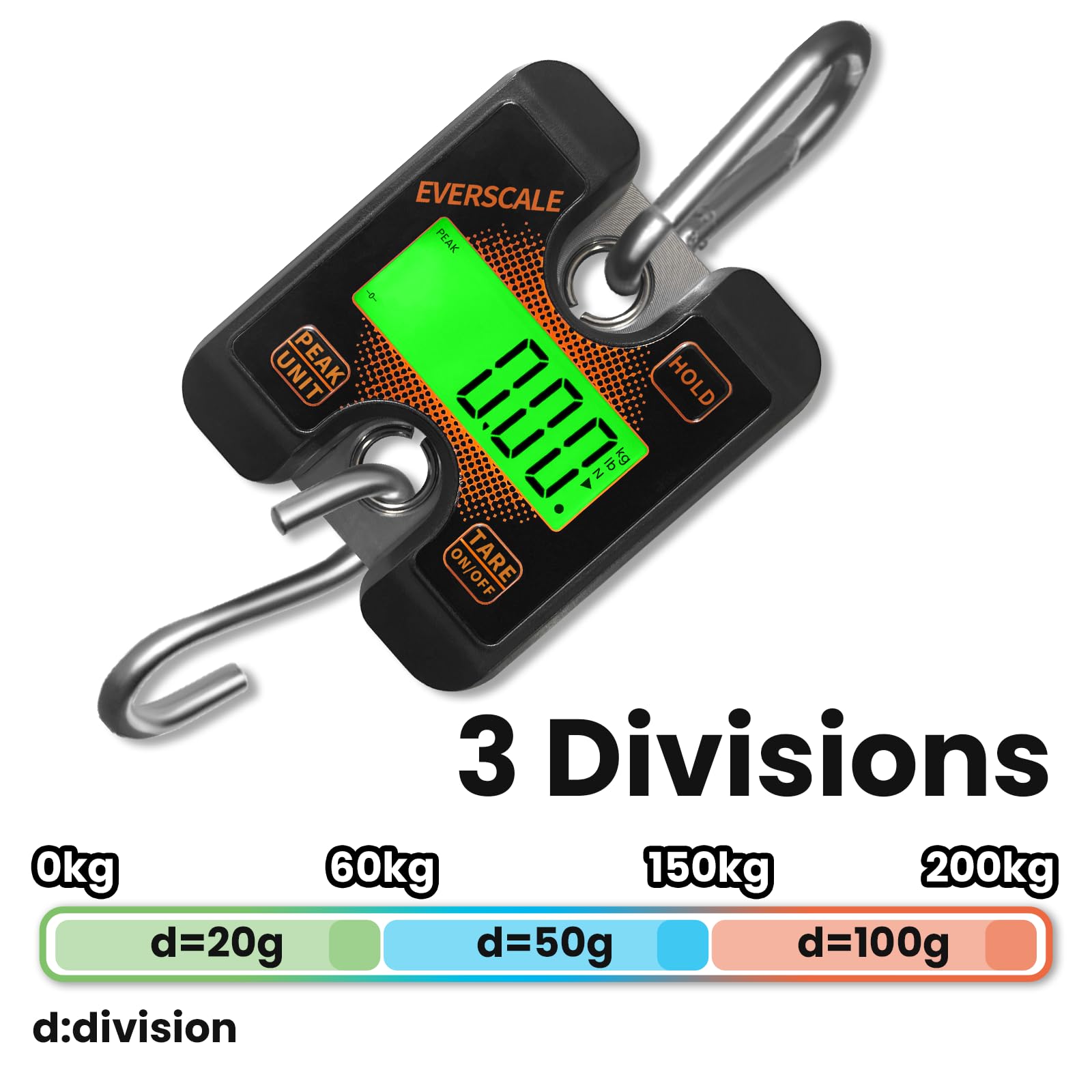 Mini Crane Scale - 440lb Capacity -3