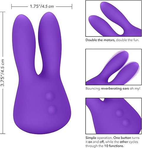 Miniatura 8 de CalExotics Mini Marvels Marvelous EggCiter - Vibrador compacto de silicona impermeable - 10 funciones recargable Vibe - Masajeador de juguetes