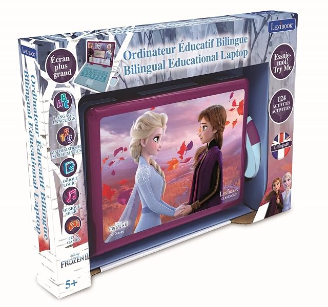 Foto 4 de 8 de Lexibook Disney Frozen 2 - Ordenador portátil Educativo y bilingüe francés/inglés - Azul/Púrpura, JC598FZi1