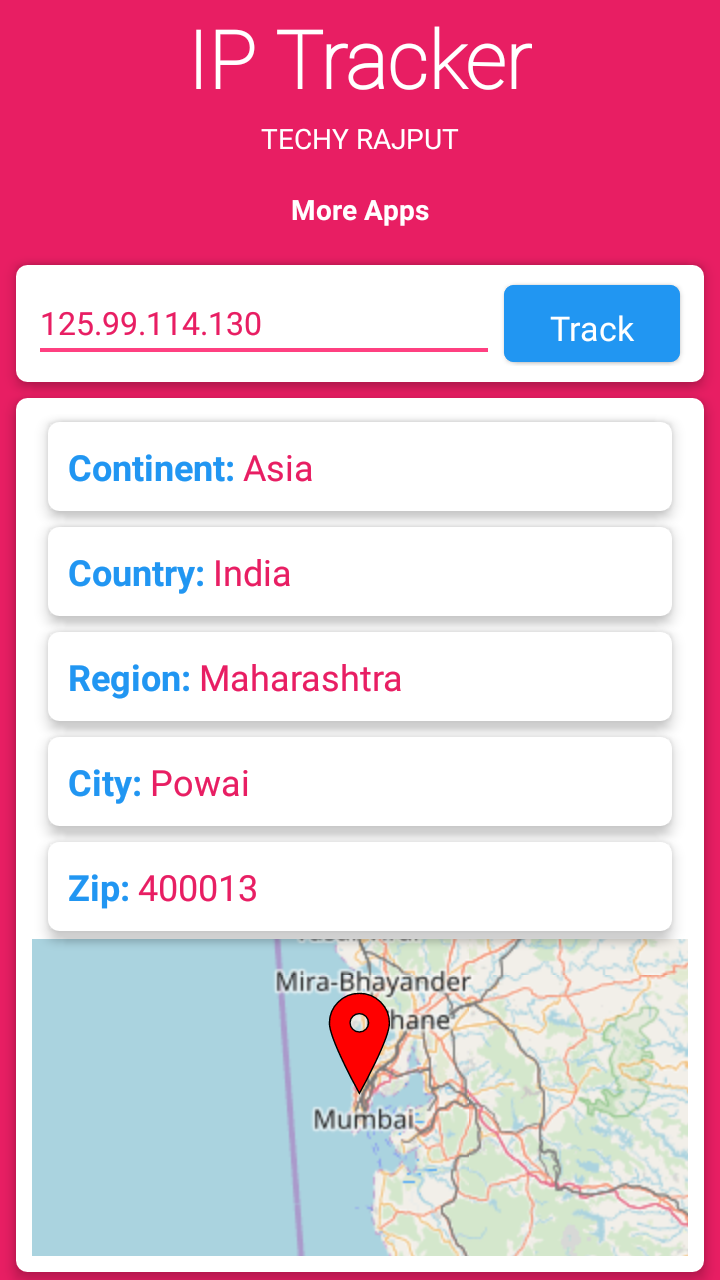 IP Tracker App on the Amazon Appstore