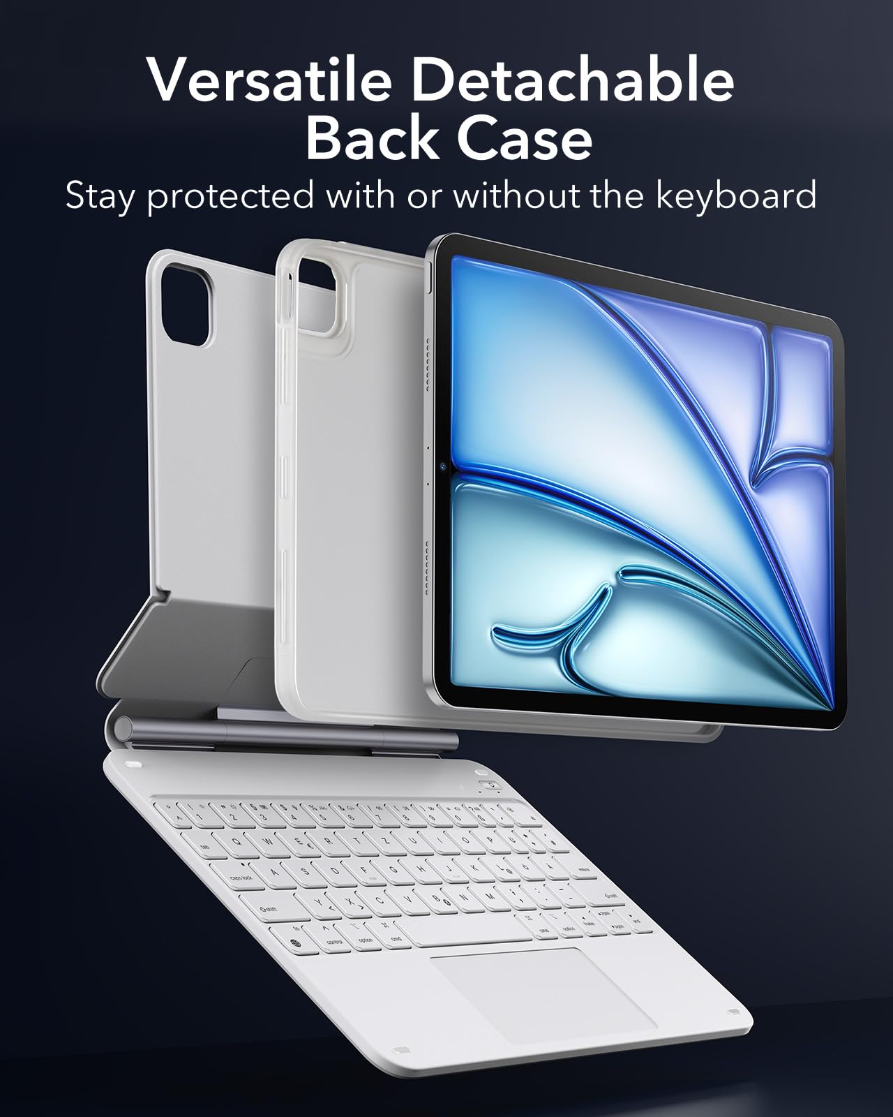 キーボード ESR REBOUND 360 MAGNETIC KEYBOARD iPad ESR Rebound Magnetic Keyboard Case 360, Compatible with iPad Pro