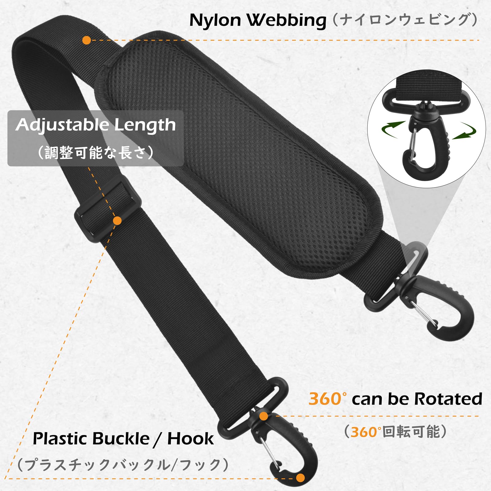 TRIWONDER Pasek na ramię pasek do torebki, regulowany pasek do torebki crossbody, pasek do torebki, zamiennik paska do torebki