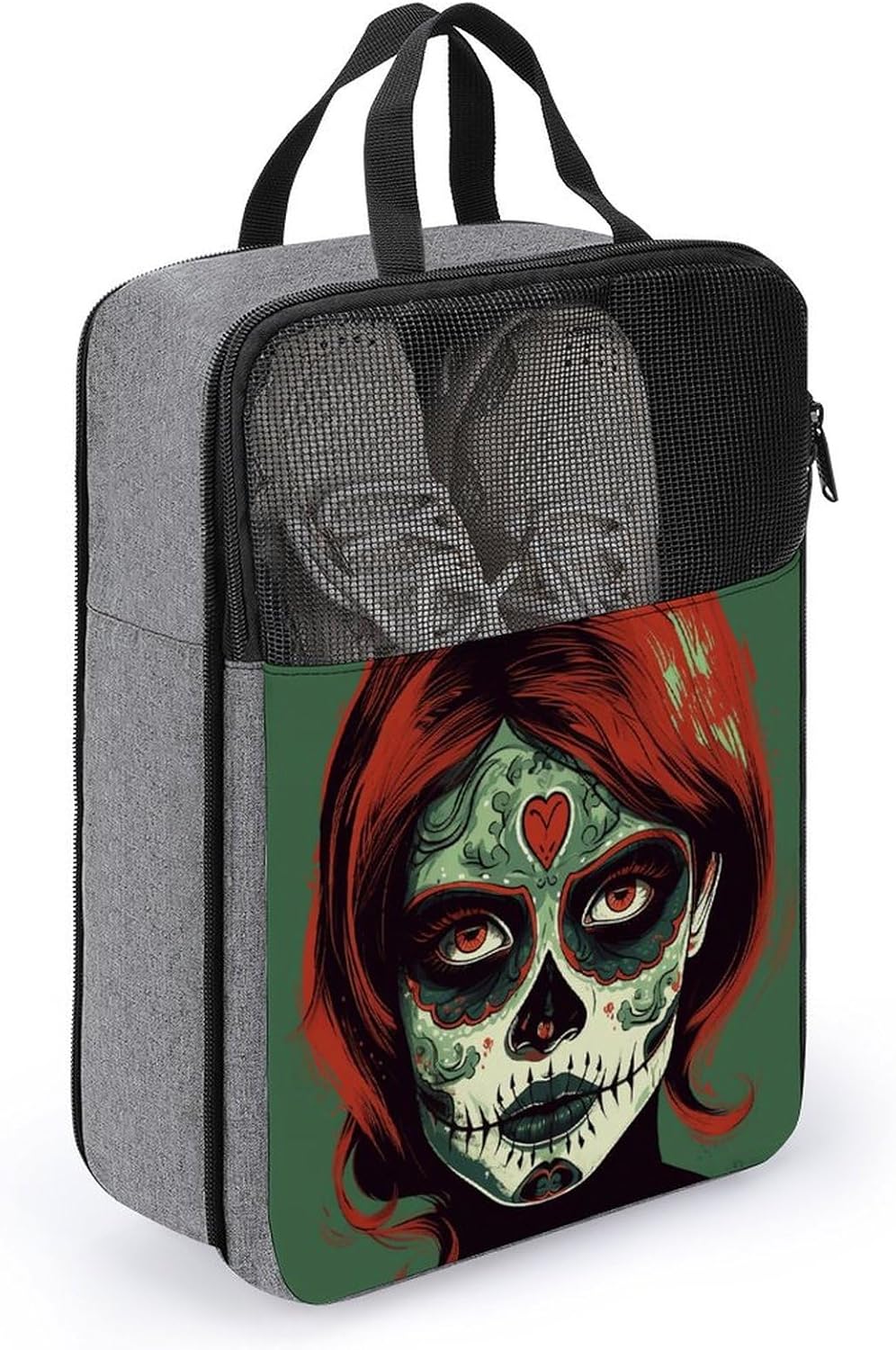 Shoe Bag, Skull Makeup Printed Shoe Bag,storage Hanging Shoe Bag,bath Towel Storage Bag