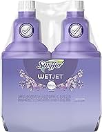 Swiffer WetJet Multi-Purpose Floor Cleaner Solution with Febreze Refill, Hardwood Floor Cleaner, Lavender Scent, 1.25 Liter -42.2 Fl Oz (Pack of 2)