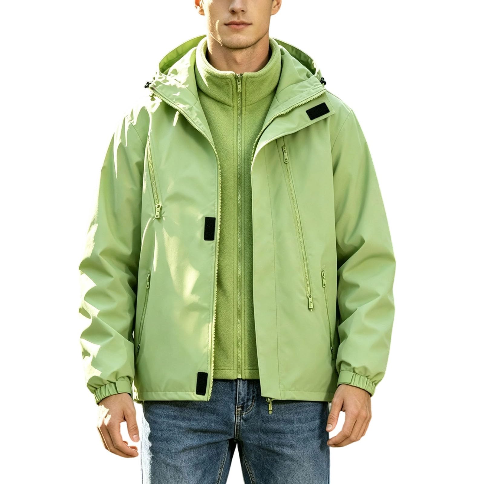 Chaqueta versátil 2 en 1 para hombre, para exteriores, para todas las estac