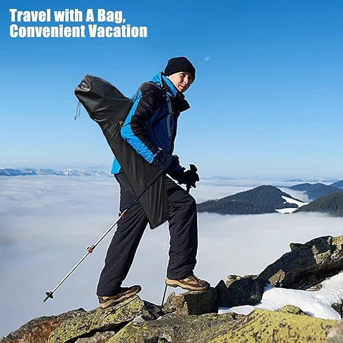 Miniatura 8 de BANGTANE - Silla de camping plegable para exteriores, silla de playa portátil con respaldo elevado y reposabrazos desmontables, bolsas de