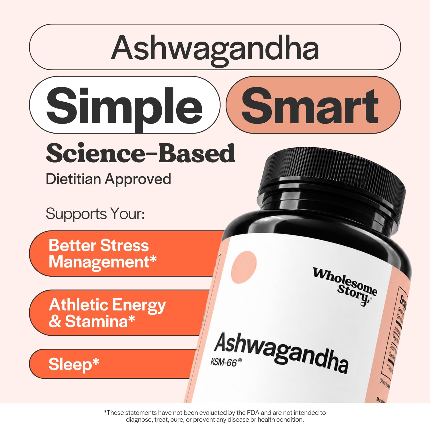 Vegan KSM 66 Ashwagandha Capsules| High Potency 5% Withanolides | Ashwagandha Root Extract Supplements | Ashwagandha 300mg | Stress Management & Well Being Support | 60 Ashwaganda Pills — Amazon image 3