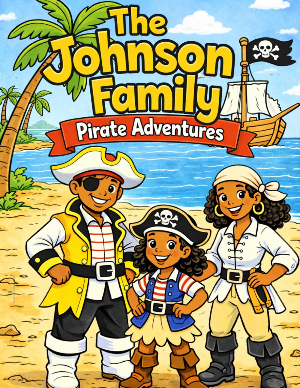 The Johnson Family: Pirate Adventures: A Fun Pirate Coloring Book for Kids (The Johnson Family Adventure Series)